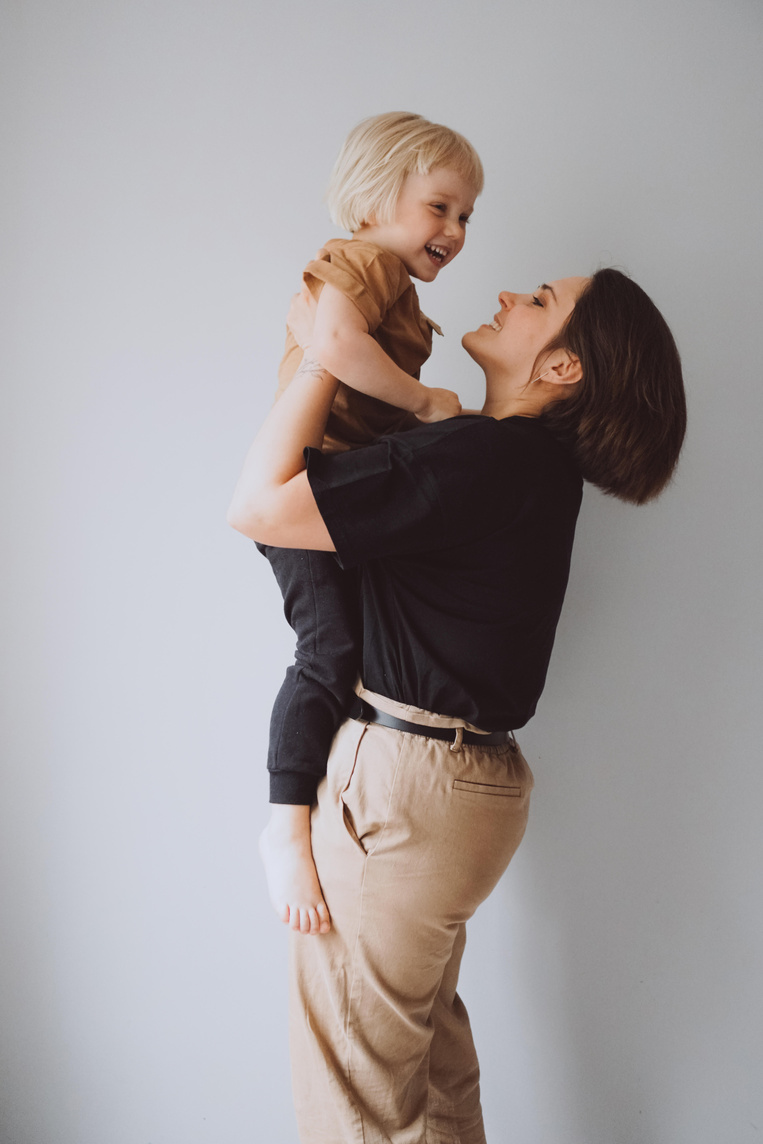 Portrait of Happy Mother and Child